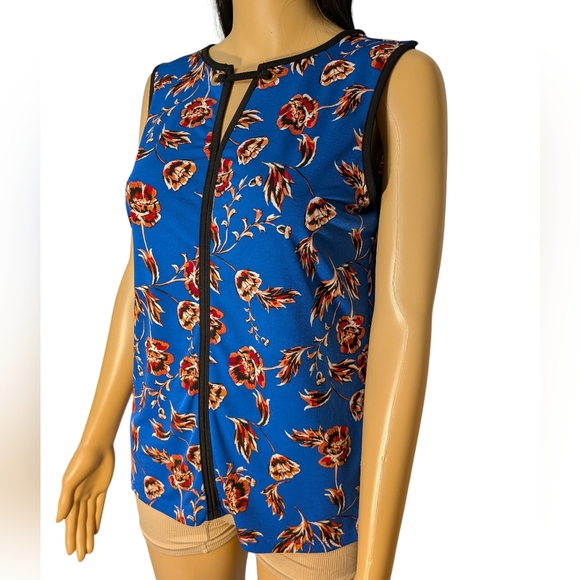Ivanka Trump Sleeveless Blouse Floral Print - Picture 2 of 7